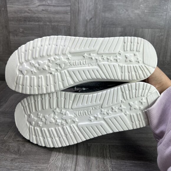 Hey Dude Wendy Metallic Sparkle Women's size 6 Grey Slip On Shoes - Picture 7 of 8